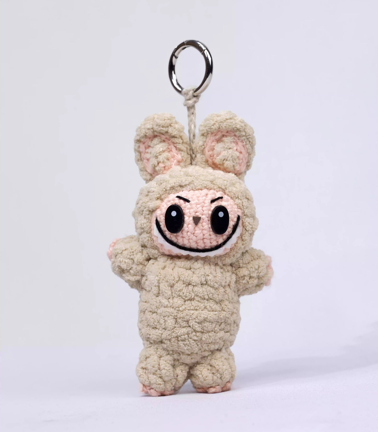 crochet labubu beige