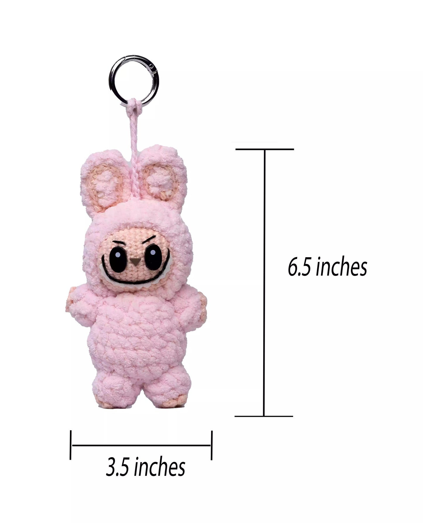 Crochet Labubu Doll - Lychee Berry