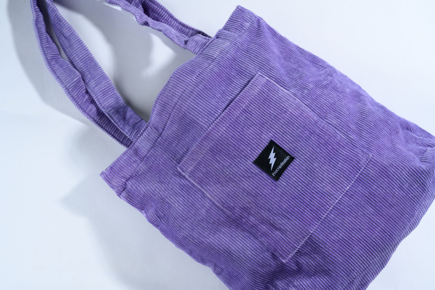 Violet Corduroy Tote Bag