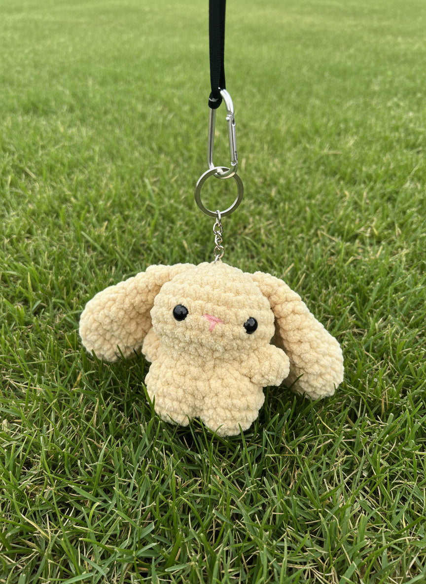 Cute bunny Crochet  Bag charm