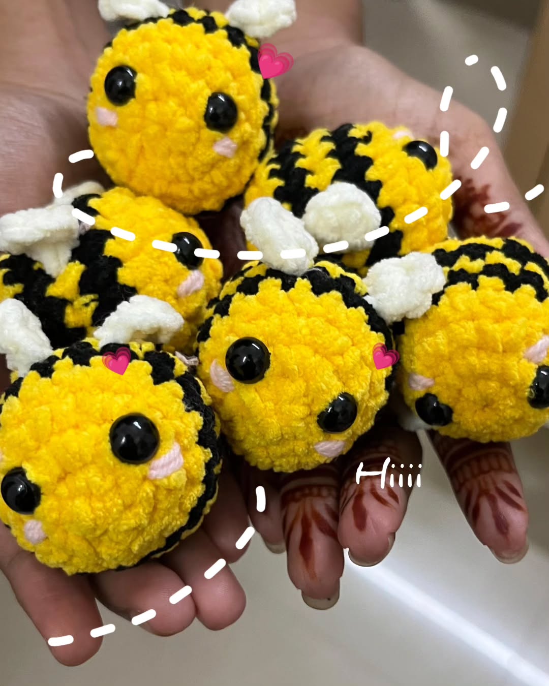 Crochet Bee charm 🐝
