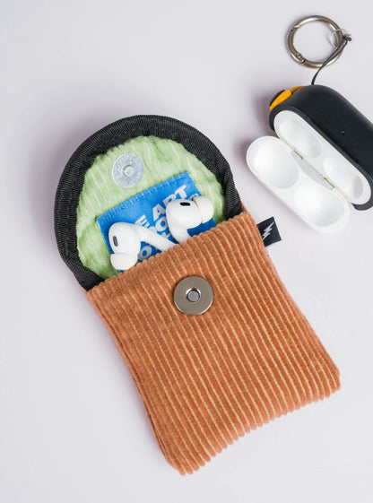 Corduroy Clip-On Earpod Pouch