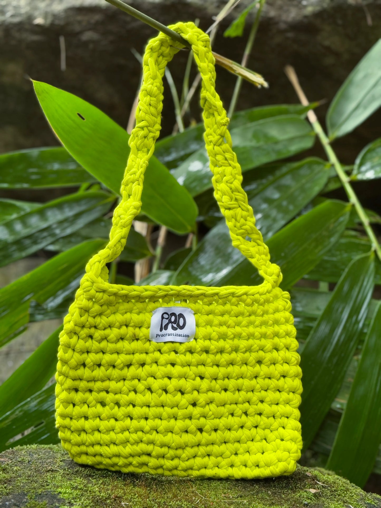 Crochet crossbody bag