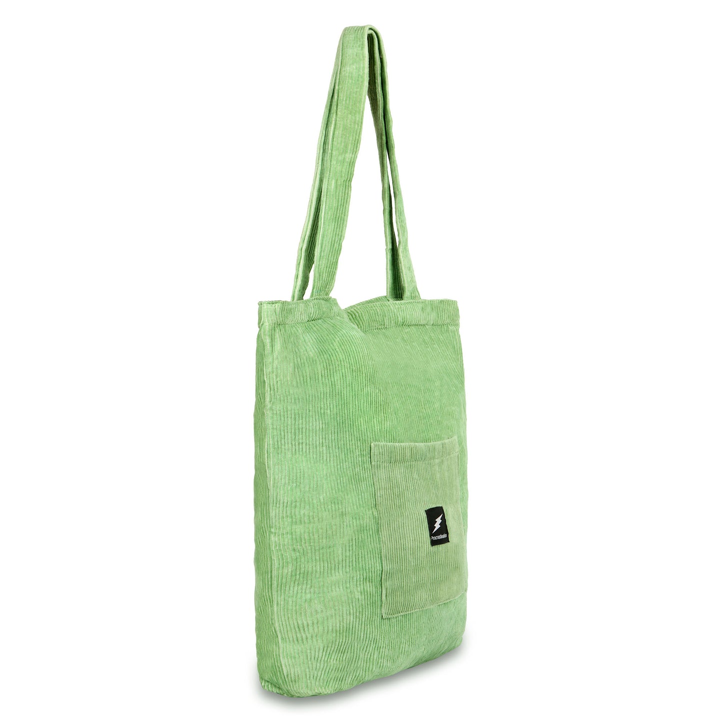 Green Corduroy Tote Bag