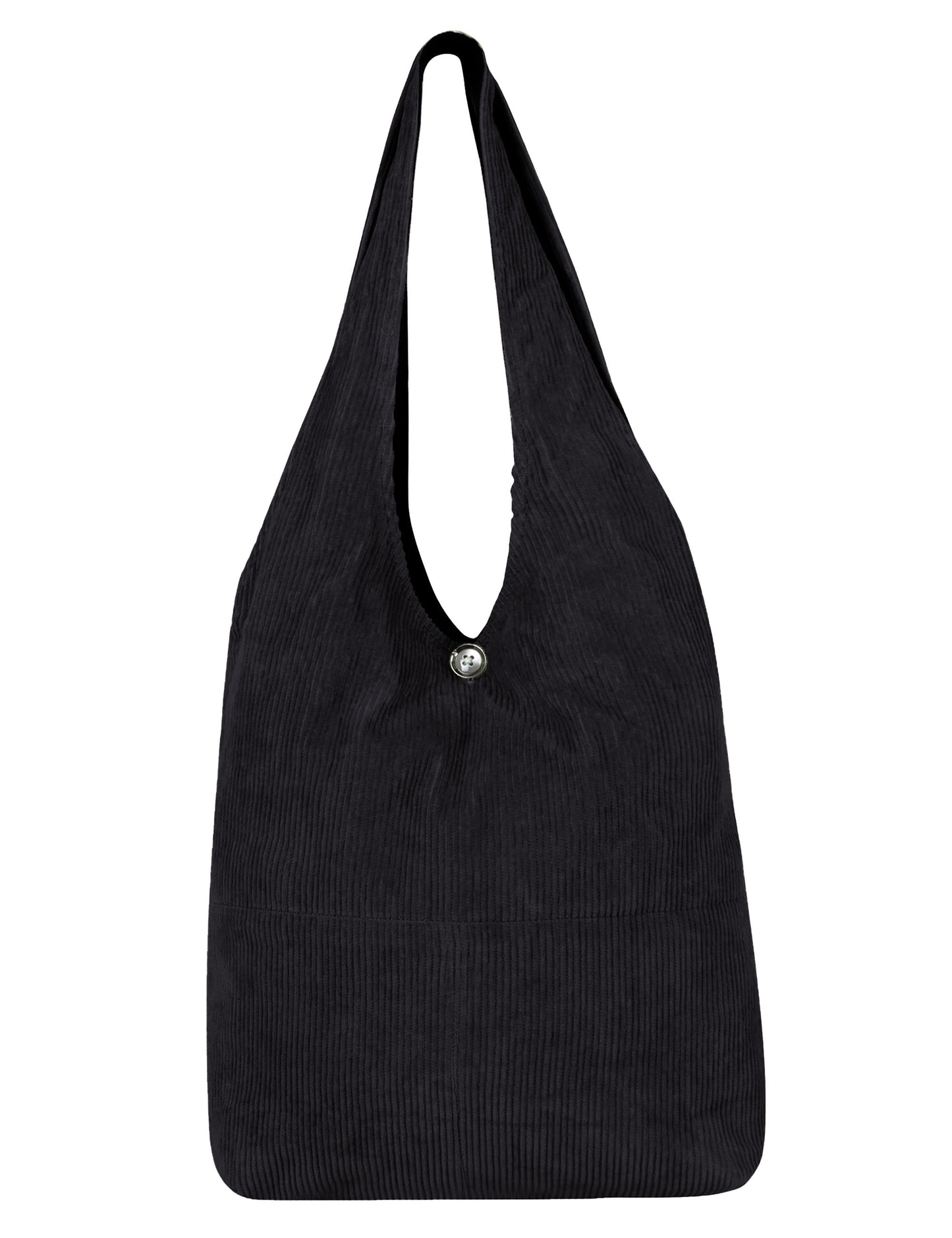 Black Corduroy hobo Bag