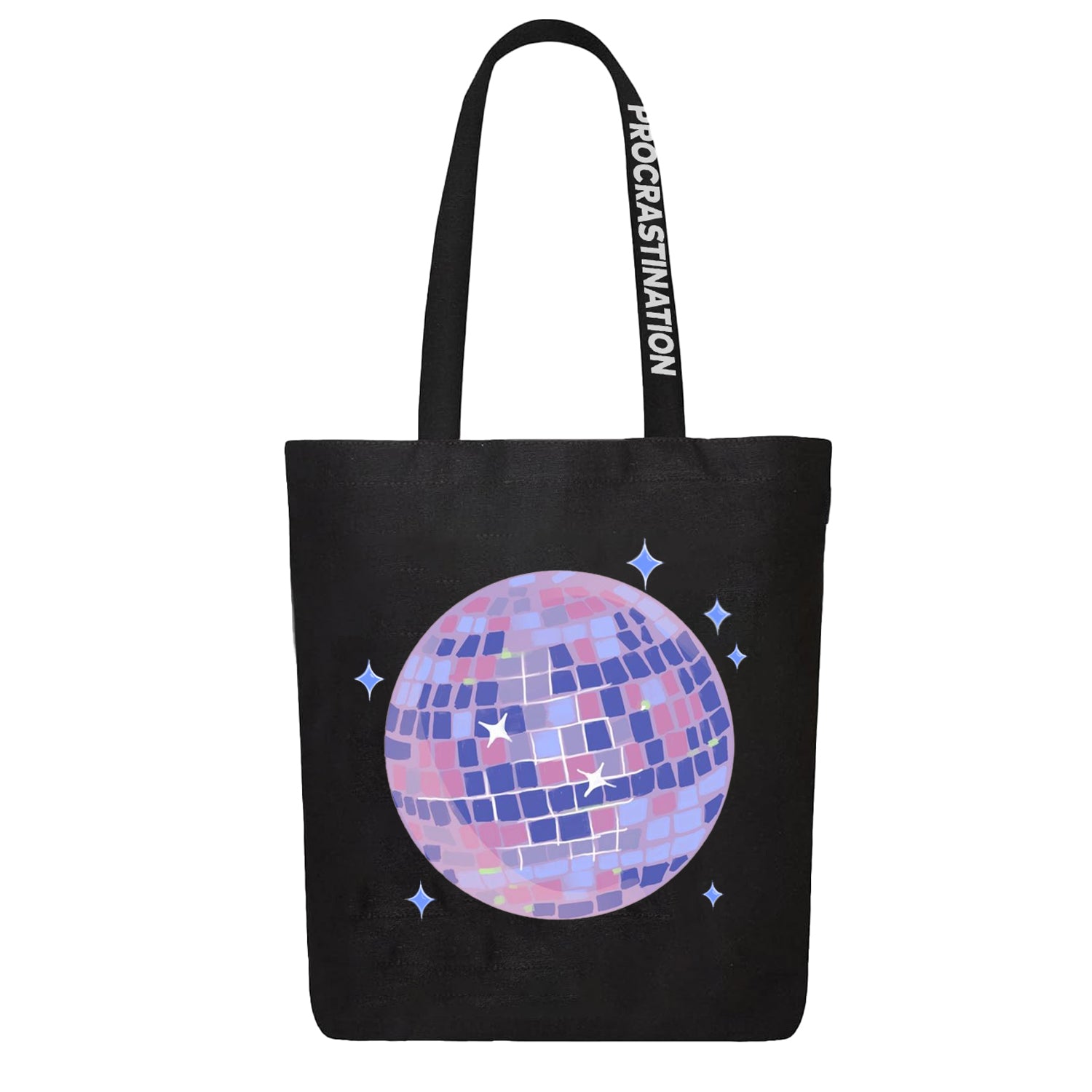 Disco Ball purple Tote Bag – Procrastination