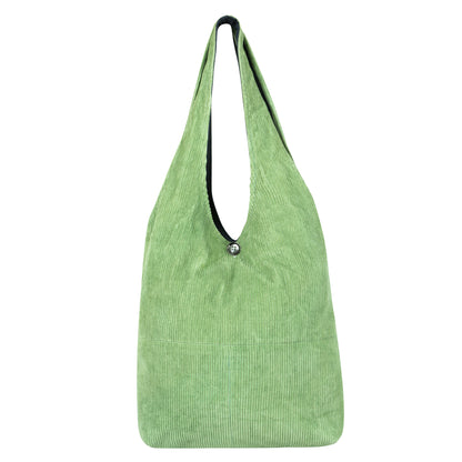 Green Corduroy Hobo Bag