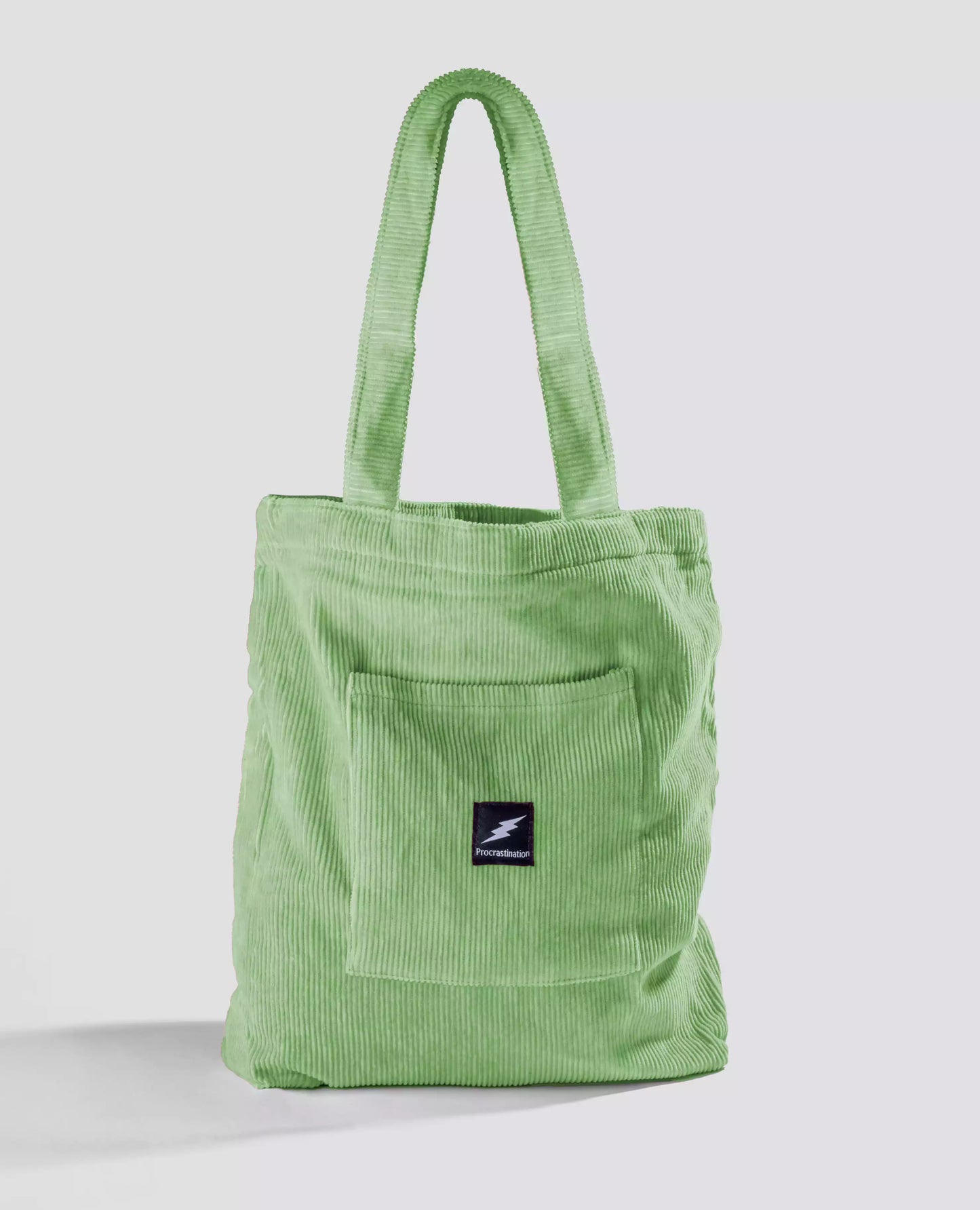 Green Corduroy Tote Bag