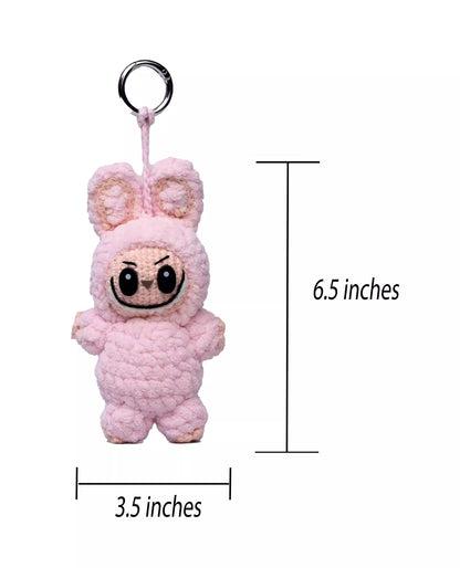 Crochet Labubu Doll - Lychee Berry