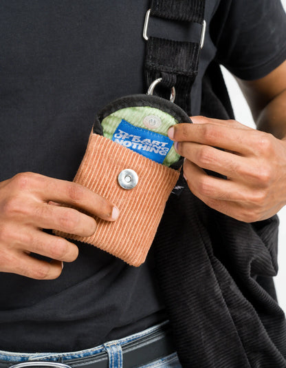 Corduroy Clip-On Earpod Pouch