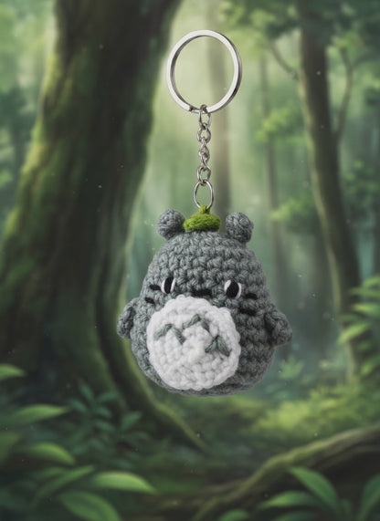 Totoro Crochet bag charm