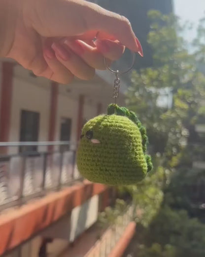 Crochet Dino bag charm🦖
