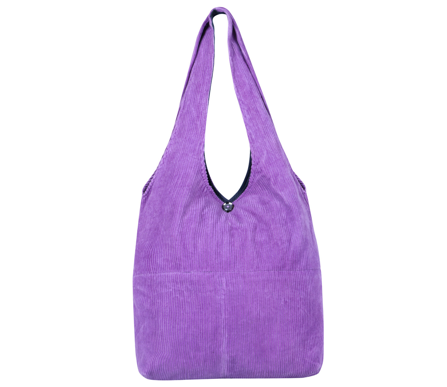 Purple Corduroy Hobo Bag