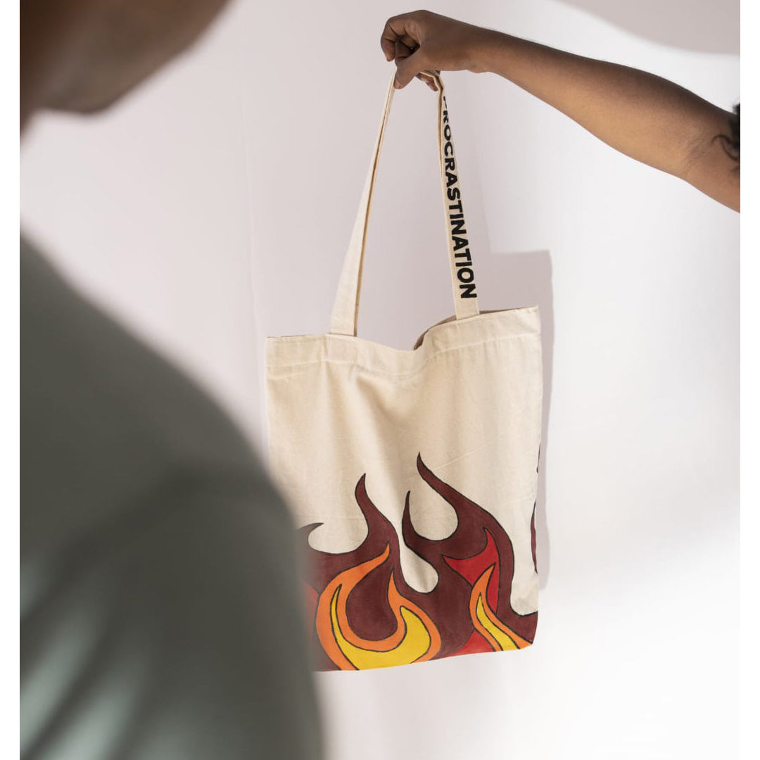 Off White Red Flame® Tote bag